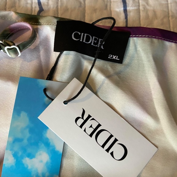 CIDER - Illusion Ruched Midi Dress NWT - Picture 7 of 7